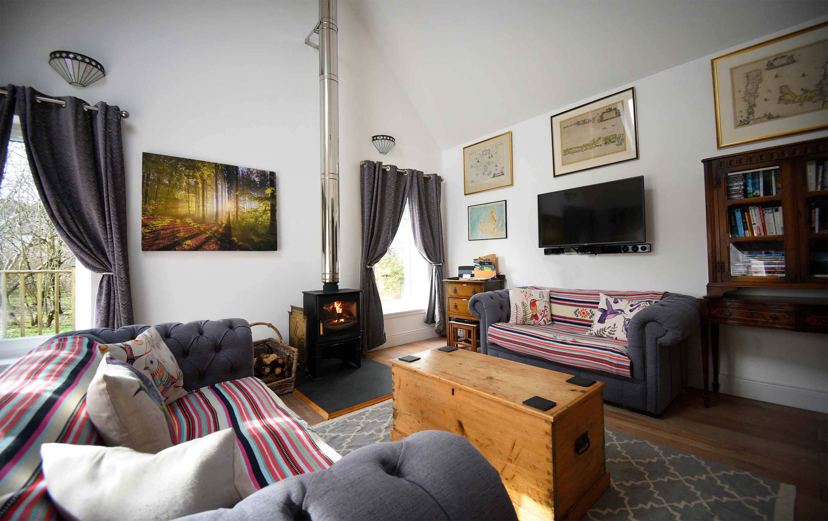 Araucaria Croft Skye self catering accommodation open plan design at Blossom Folly