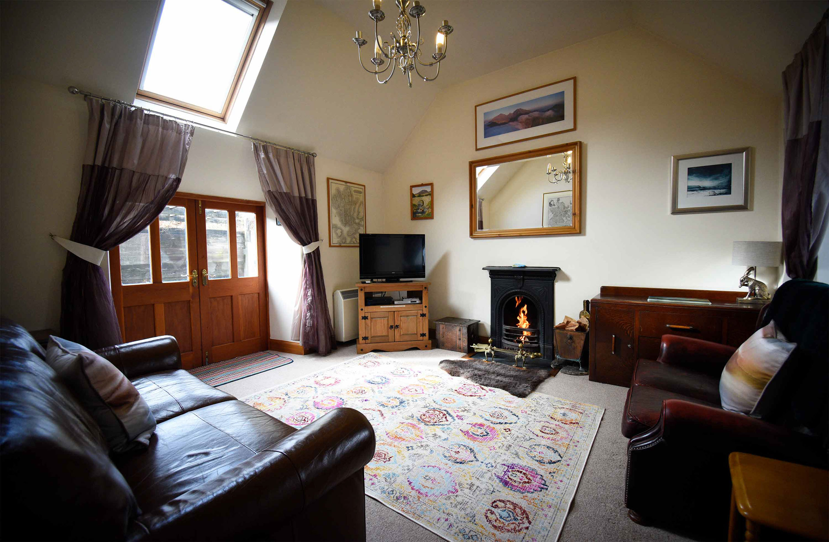 About Araucaria Croft Skye self catering accommodation with open fireplace at Blossom Cottage in Dunvegan