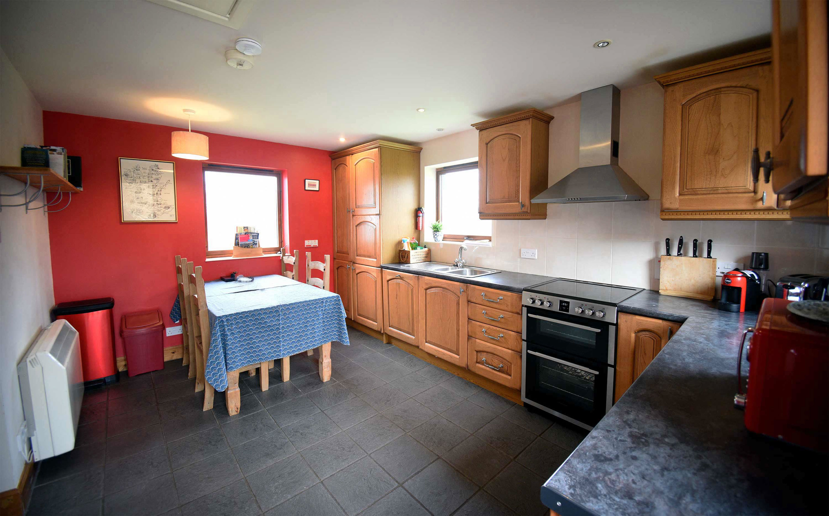 Blossom Cottage contains a modern kitchen at Araucaria Croft Skye self catering accommodation in Dunvegan
