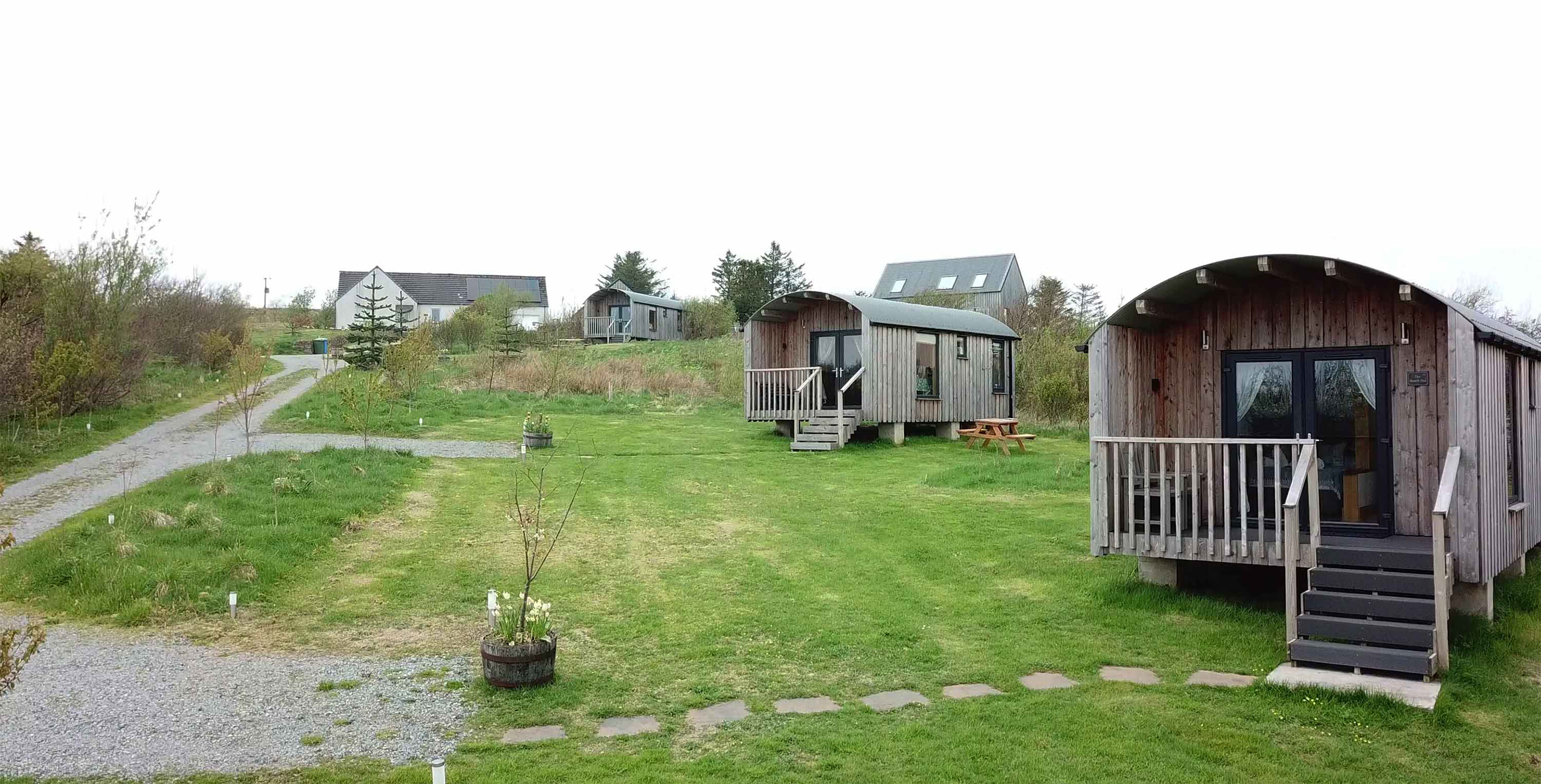 Stay at Araucaria Croft Skye and our self catering sea view cabin Accommoation The Coach House