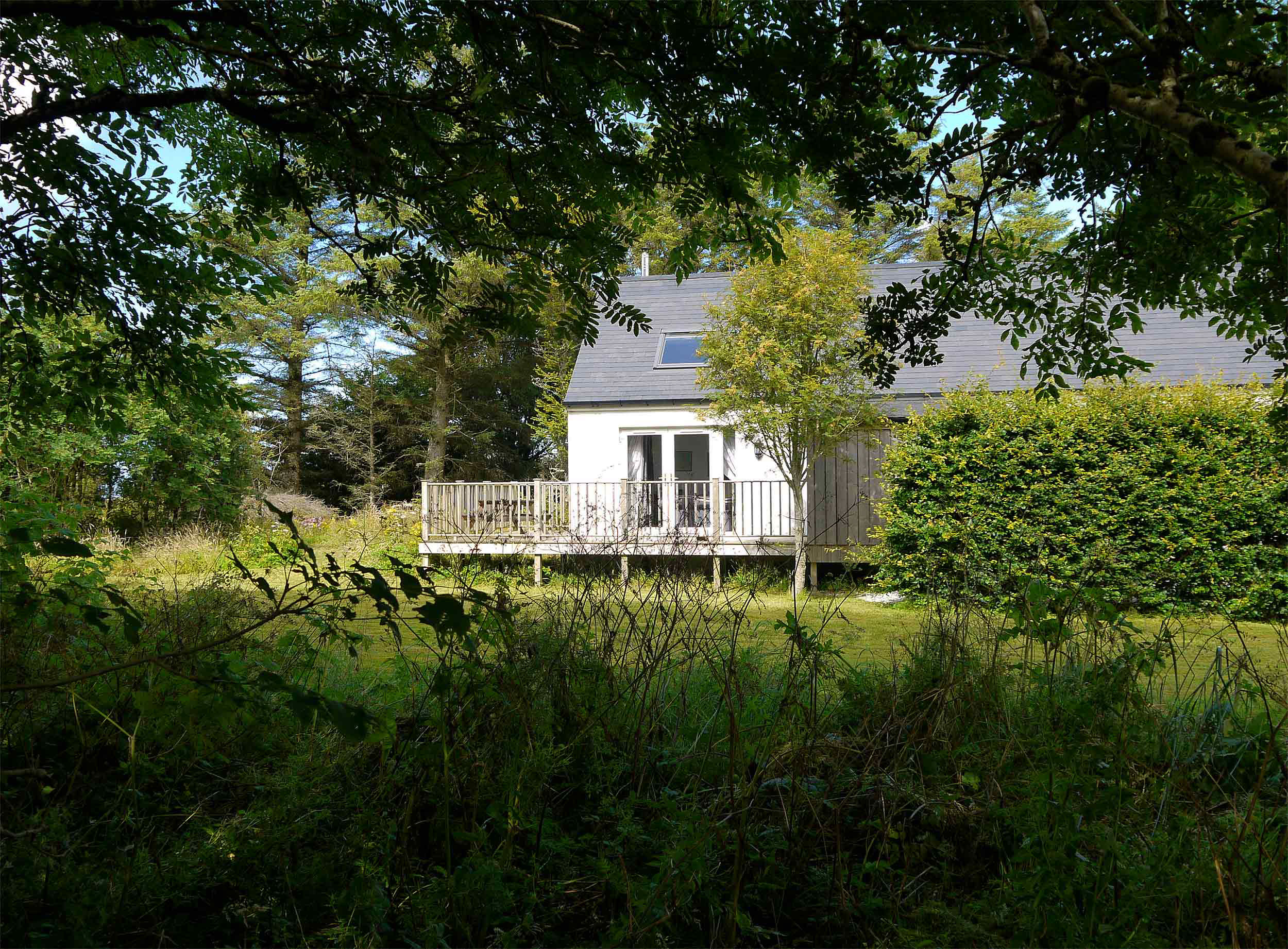 Araucaria Croft Skye Blossom Folly self catering accommodation has private gardens in Dunvegan